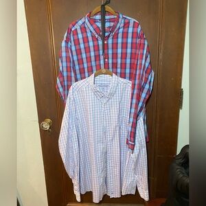 Vineyard Vines Red and Blue Plaid Casual Button Down Shirt